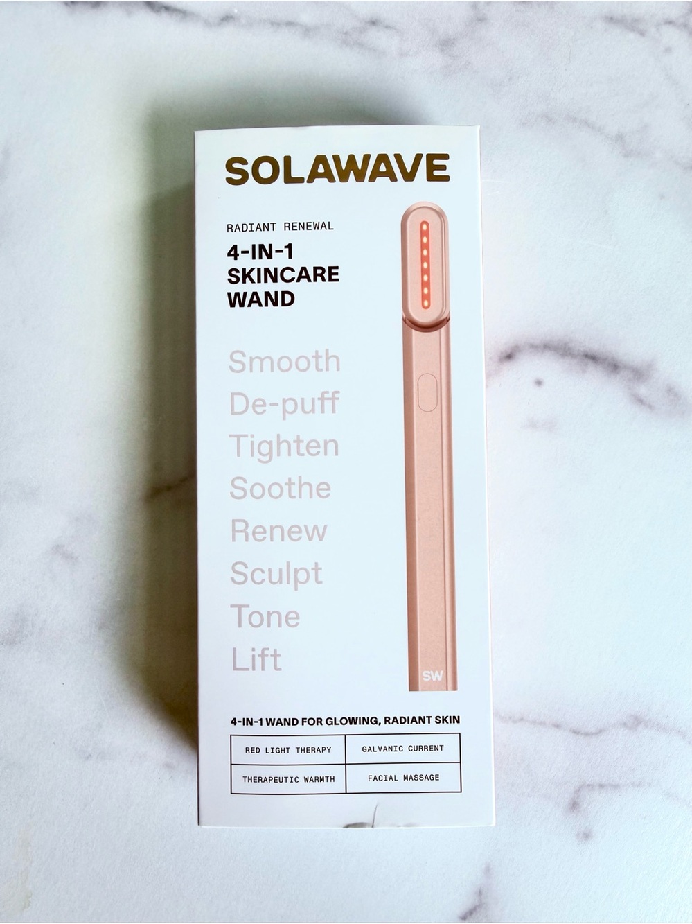 SolaWave 4-in-1 Skincare Wand - In Rose Gold